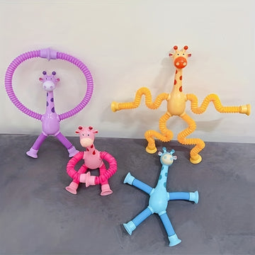 1pc Interactive Fun Learning Giraffe Telescopic Tube Puzzle Toy for Parent-Child Decompression - Perfect Halloween, Thanksgiving, Christmas Gift