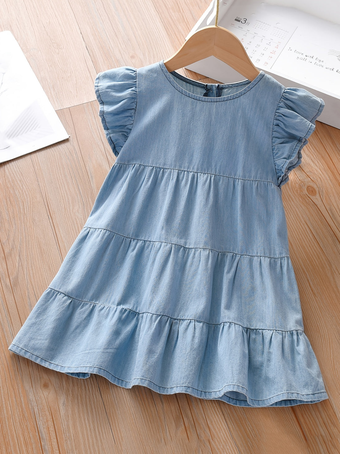 Adorable Girls Sleeveless Ruffled Dress - Fashionable & Comfortable Summer Wear - Perfect for Little Princesses Wardrobe