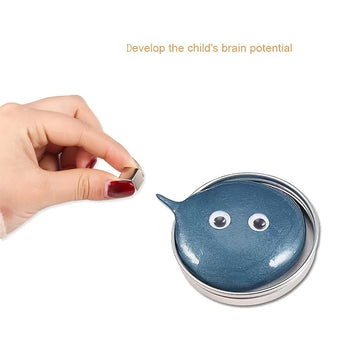 Magnetic Plasticine, Magnetic Bouncing Silicon Mud, Swallowing Magnet Mud, Children's Adult Creative Decompression Educational Toys, Halloween, Christmas and Thanksgiving Day gift