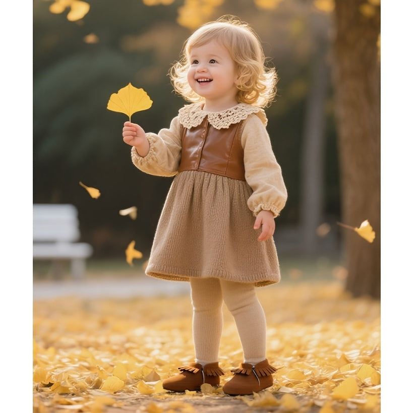 Adorable Tassel Moccasin Shoes for Baby Girls - Soft Sole, Lightweight