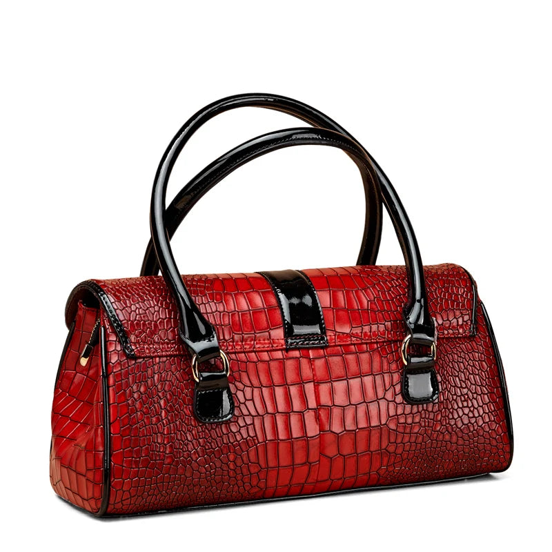 Bag Women's Bag Genuine Leather 2023 New Fashion Cowhide Big Bag Women's Simple and Versatile Handbag Temperament Women's Bag