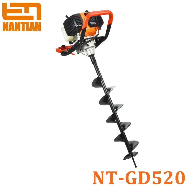 Nantian 52cc Hand Gasoline Garden Backpack Earth Drill Digging Machine