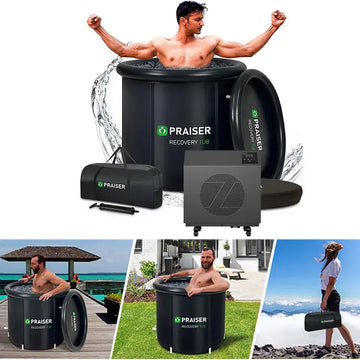 Ice Bath Bucket Round Cold Therapy Tubs Hot-Tub-Boat Bath Pillow for Bathtub