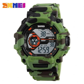 SKMEI 1233 Fashion  Boys Digital Watch Stylish Camouflage Waterproof Calendar Cool Sports Relogio Musculino