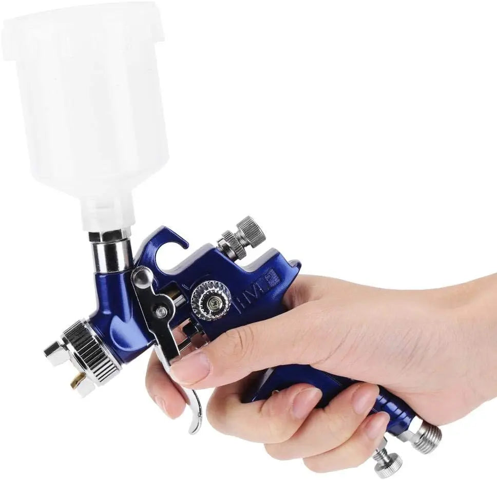 New 0.5/0.8/1.0mm Nozzle H-2000 Professional HVLP Spray Gun Mini Sprayer Paint Spray Guns Airbrush for Painting Car Aerograph
