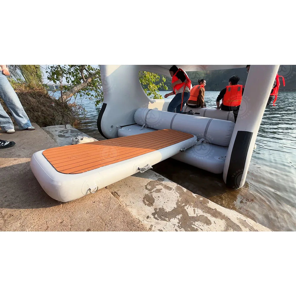 Hot Sale Inflatable Floating Bridge Portable Drop Stitch Inflatable Boat Gangway for Yacht