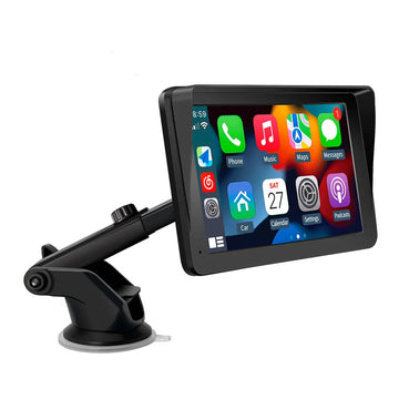 7inch Car Screen With Dash Cam Portable CarPlay Android Auto Monitor Dual DVR 1080P Rear Camera for All Car CarPlay