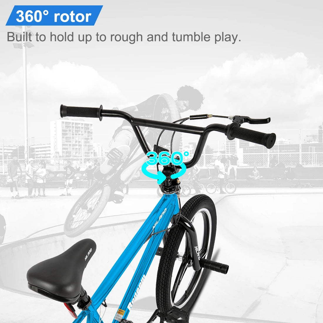 JOYKIE HILAND 20-Inch High-Tensile Steel Frame Best-Selling Stylish Comfortable BMX Freestyle Bike