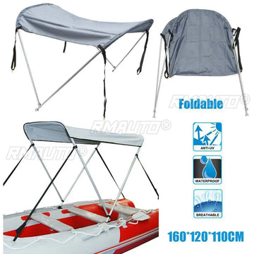 Anti UV Top Tent Sunshade Shelter Flatable Boat Boat Dinghy Raft Folding Canopy Aluminium Alloy Waterproof Tent Sunshade