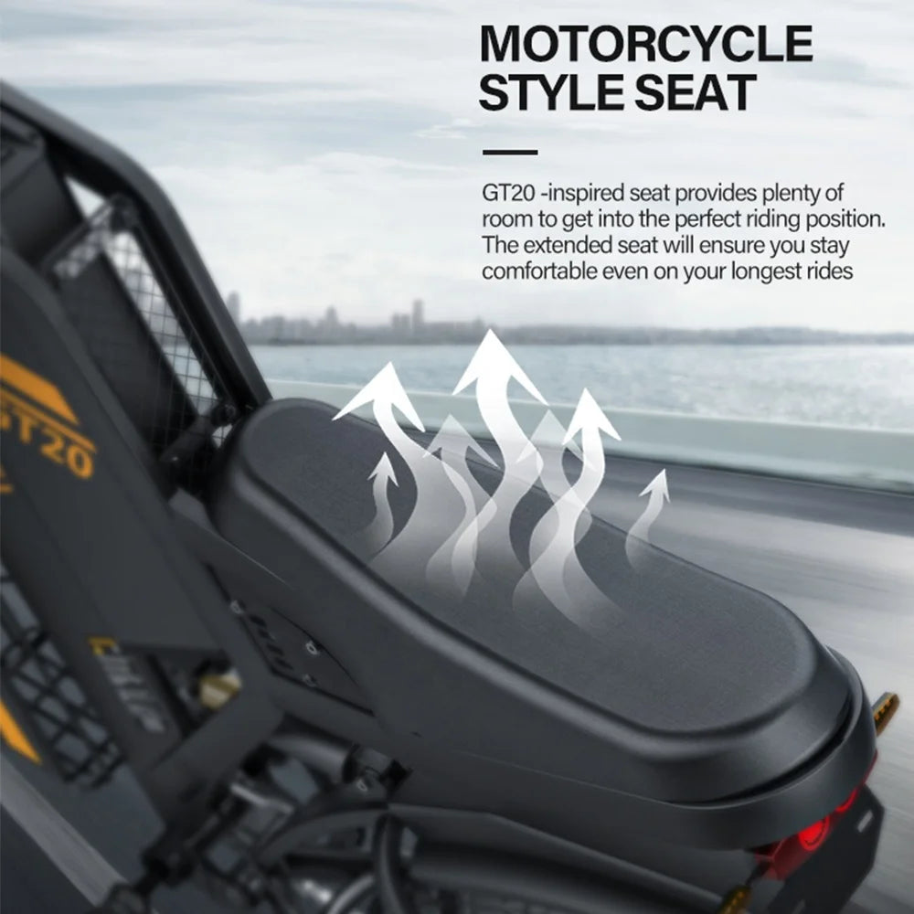 UK EU USA Warehouse Coswheel GT20 Electric Mountain Dirt Hybrid City Bike Adults E Bike 48V 25Ah 1500Watt E-Bike Fat Tire Ebike