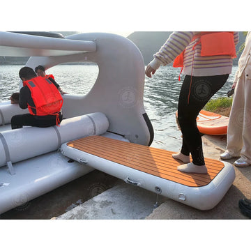 Hot Sale Inflatable Floating Bridge Portable Drop Stitch Inflatable Boat Gangway for Yacht
