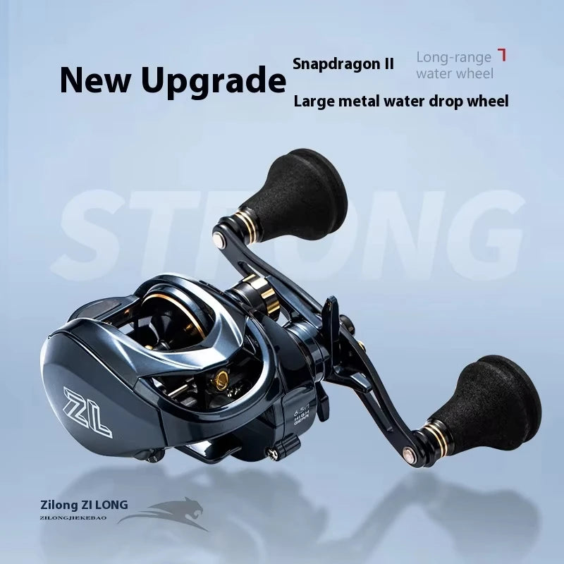 6.5:1 225g 13kg Sea Fishing Metal Baitcasting Reel Boat Jigging Fishing Reels Carrete Pesca Drag Fishing Reel