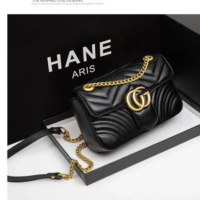 Fashion Designer Shoulder Bag 2025 New Pure Color Classic Crossbody Bag Women's Casual Mobile Phone Bag High-End Texture Handbag