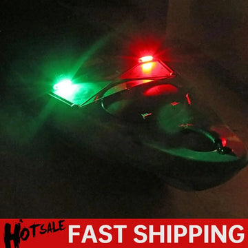 LED Boat Navigation Light Type-C Charging Sailing Signal Lamp 4 Modes Marine Yacht Warning Light for Canoeing Paddle Board
