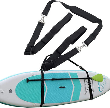 Paddleboard straps, adjustable heavy SUP, kayaking, surfboard shoulder straps with metal accessories and drawstring bags