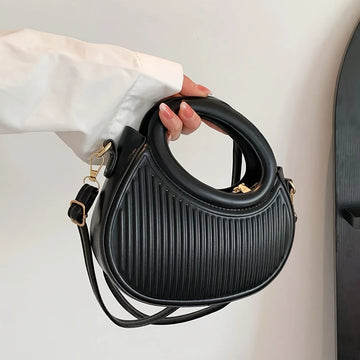 Chic Stripe Design Crossbody Bags for Women Elegant Synthetic Leather Handbag, Purse, Luxury Look Shoulder Bag for Everyday Use