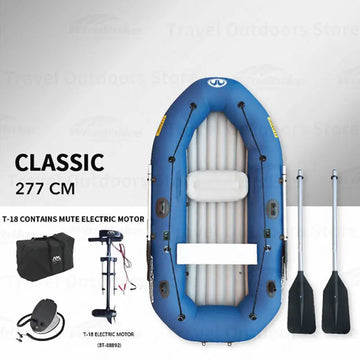 AQUA MARINA Inflatable Boat Fishing Boat Inflatable PVC Boat Kayak For Fishing Double Persons Paddle Kayak Boat Optional Motor