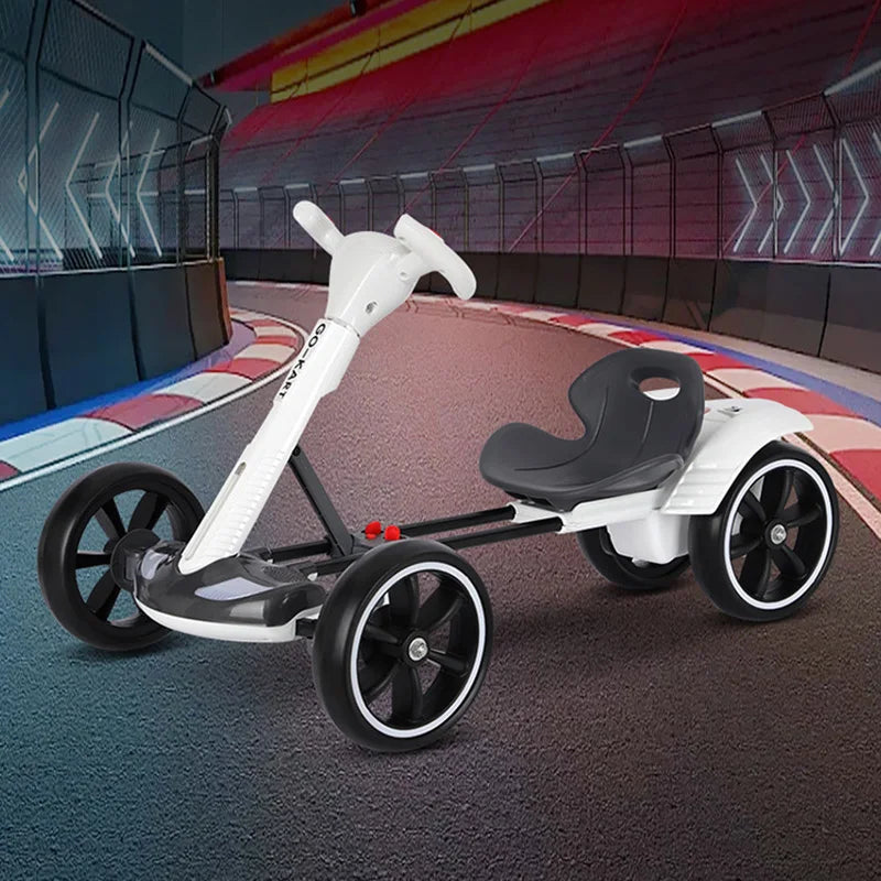 Karting electric four wheeled cart, Foldable and seatable, Portable and lightweight, No installation required