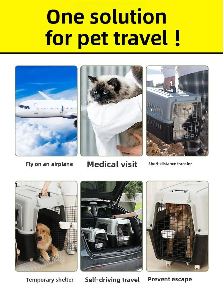 Portable Pet Air ip Cage for s And Dogs Travel Outdoors Small Medium Large Dogs Pet Carrier Bag Car Dog Cage