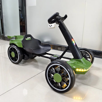 4 Wheels Smart Mini Go Kart Vehicle With Remote Control, Smart Music, Colorful Lights Function 2025 Fashion New Toy Car Foldable