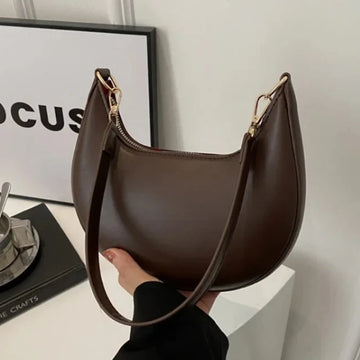New Fashionable High-end Moon-shaped Baseball Bag Showing Luxury Women's Single Shoulder Bag Elegant Lady Handbags and Purses