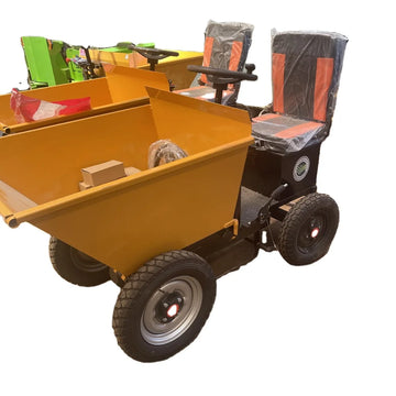 Loading 500KG 1200W 48V Battery Electric Motor Wheelbarrow Electric Power Wheel Barrow