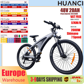 HX Q5 2000W E Bike Adult Electric Mountain Bicycle 27.5 inch Electric Bike 35.41 miles/hour Removable battery Moped E Bikes Road Bike