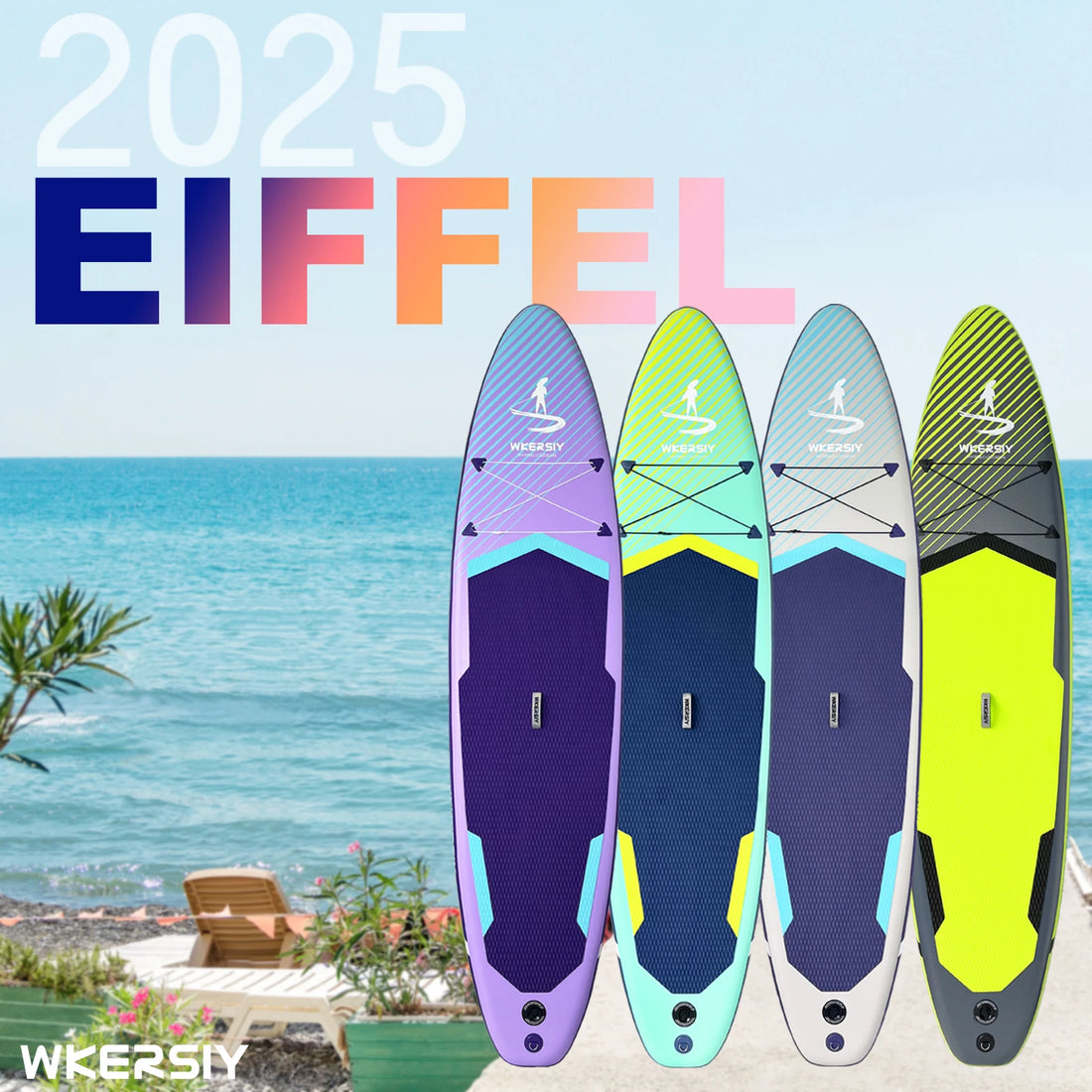 11' inflatable paddle board stand up paddleboard SUP for 2 persons 32" width 4 colors with ISUP accessores