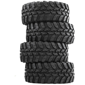 2.2 Crawler Tires  Mud slingers Tyres for 1/10 1/8 TRX4 Axial SCX10 III Wraith Yeti redcat Everest 10 Yk4083 Upgrades