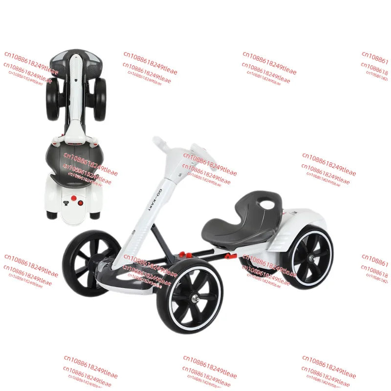 Children's Electric Kart Free Installation Can Sit Electric Car Children Charging Remote Control Folding Stroller