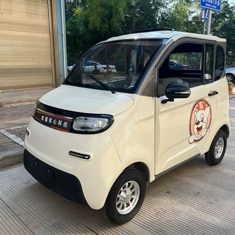 Cheapest Electric Vehicle 100% Electricity Powered Automotive Mini 4 Wheel Electric Mini Car 4 Seater Electric Car