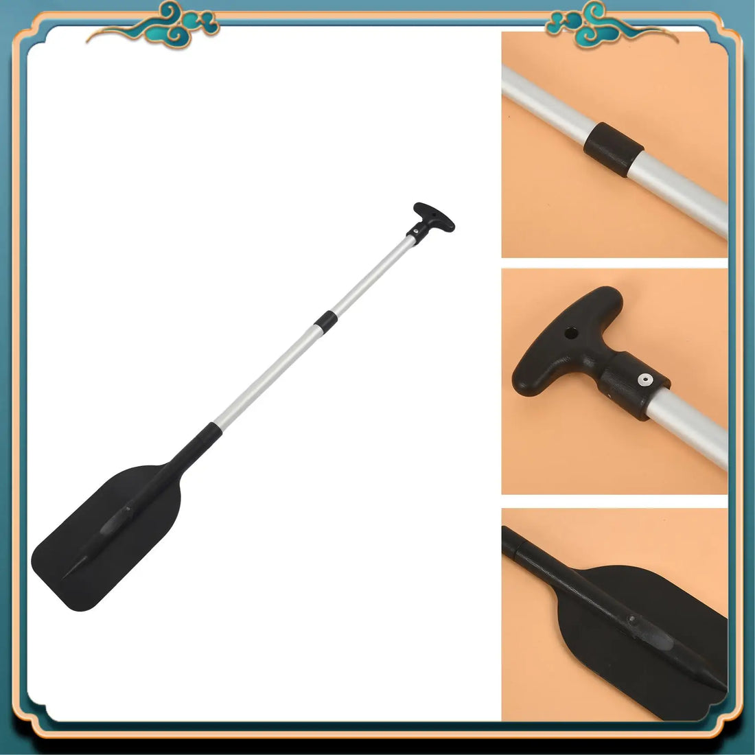 Latest 2Pcs Paddles Telescoping Plastic Boat Paddle Collapsible Oar For Kayak Jet Ski And Canoe Safety Boat Accessories