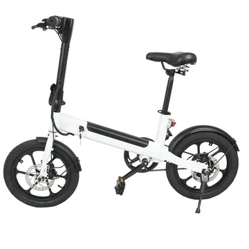 16-inch full suspension 350W 36V 7.8Ah battery brushless motor folding electric bicycle