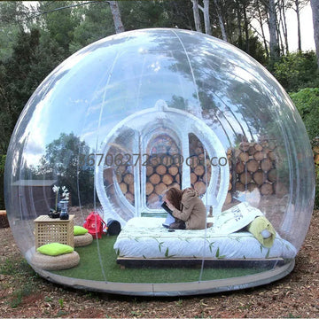 Outdoor Camping Inflatable Bubble Tent Large DIY Home House Backyard Camping Rain And Windproof Cabin Bubble Transparent Tent