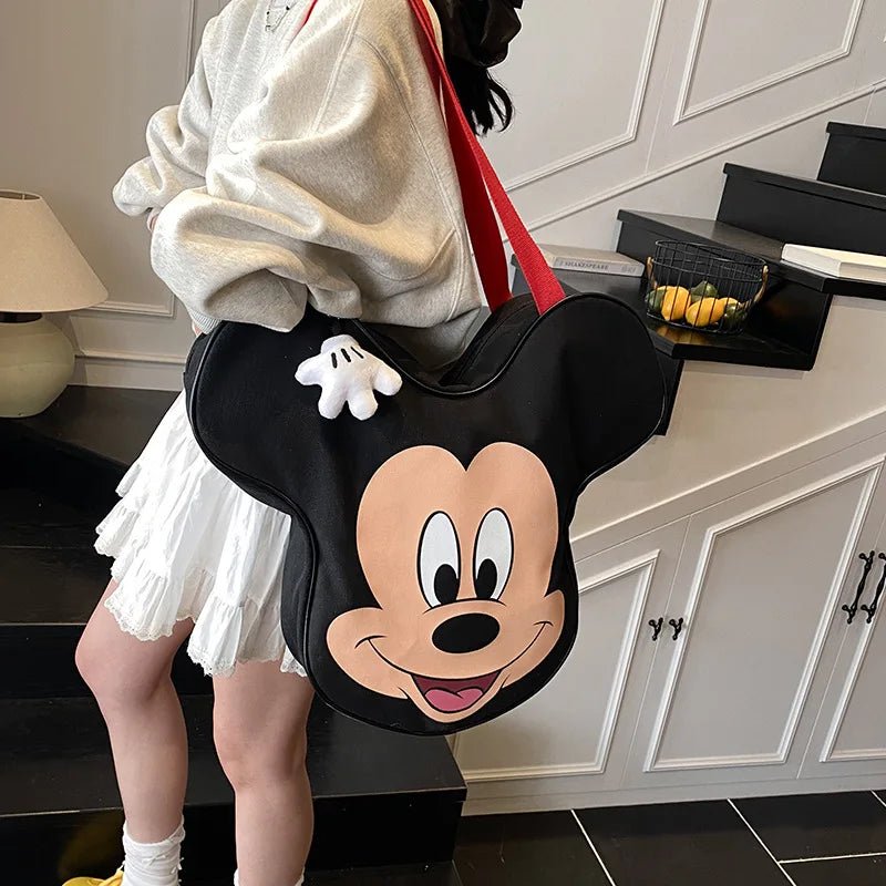 New In-Stock Disney Women'S Handbag Fashion High Quality Canvas Women'S Shopping Bag Cartoon Large Capacity Women'S Shoulder Bag