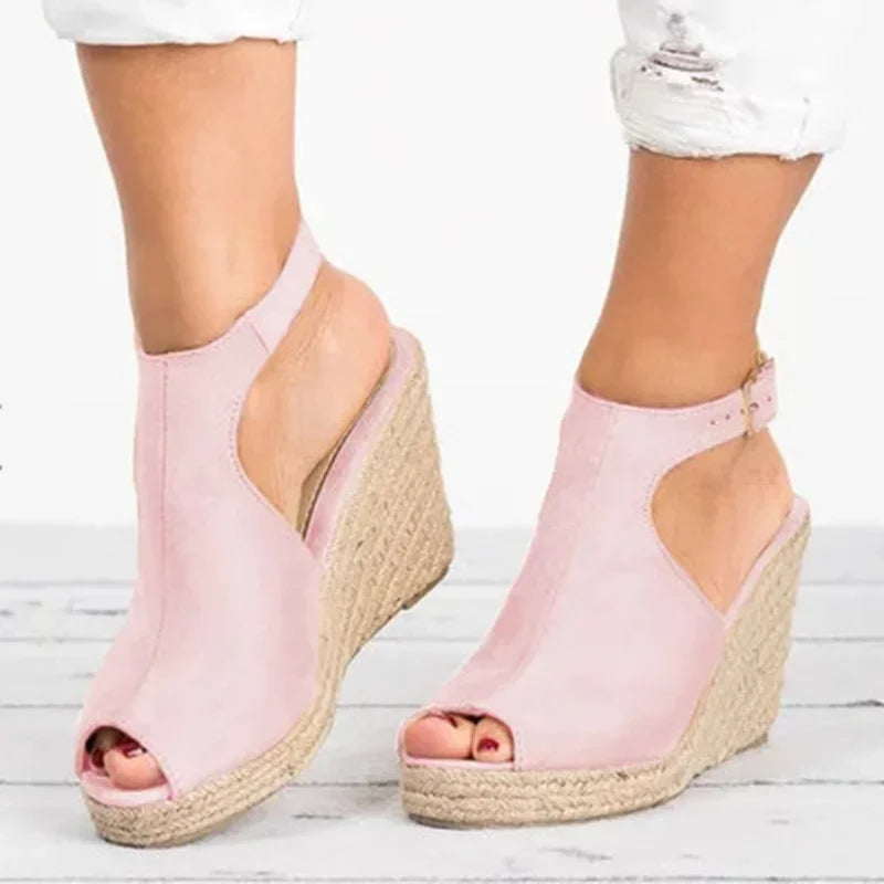 Platform Sandals Woman Wedges Summer Women's Shoes 2024  Dress Slides Gladiator Mules Espadrilles Elegant Luxury Fashion Medical