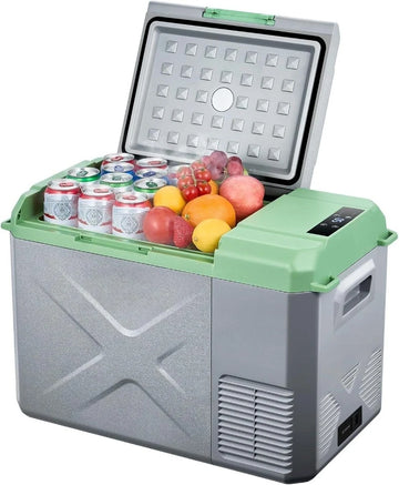 12 Volt Car Refrigerator, 26 Quart Car Fridge, -4℉-68℉ Portable Freezer, Electric Compressor Cooler 12/24V DC100-24