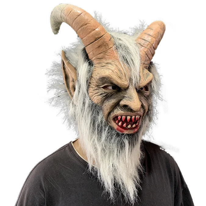 Halloween Cosplay Devil Mask Carnival Party Monster Costume Props Christmas Horror Demon Krampus Mask