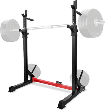Squat Rack for Home Gym, Adjustable Barbell Stand Rack, Multi-Function Weight Lifting, Dip Bar Station, Bench Press Rack