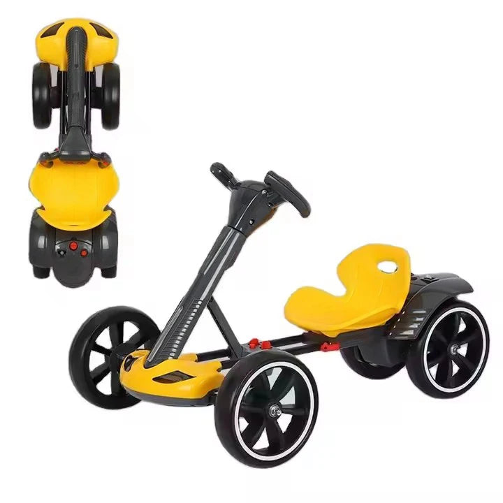 Children's Kart Electric Four-wheeler Can Be Folded with a Key Early Education