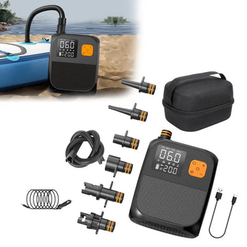 25PSI Electric Paddle Board Pump Portable Sup Pump 2000mAh  Rechargeable Electric Pump For Kayak Boat Inflator Outdoor Surfing