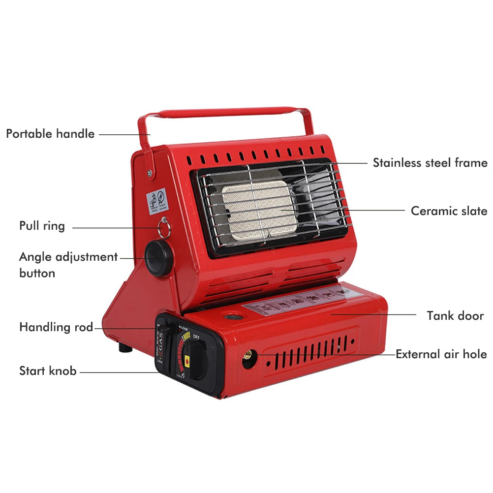 Outdoor Space Gas Heater Space Heater Camping Heater Stove Portable Heating Stove Liquefied Gas Heater for Camping