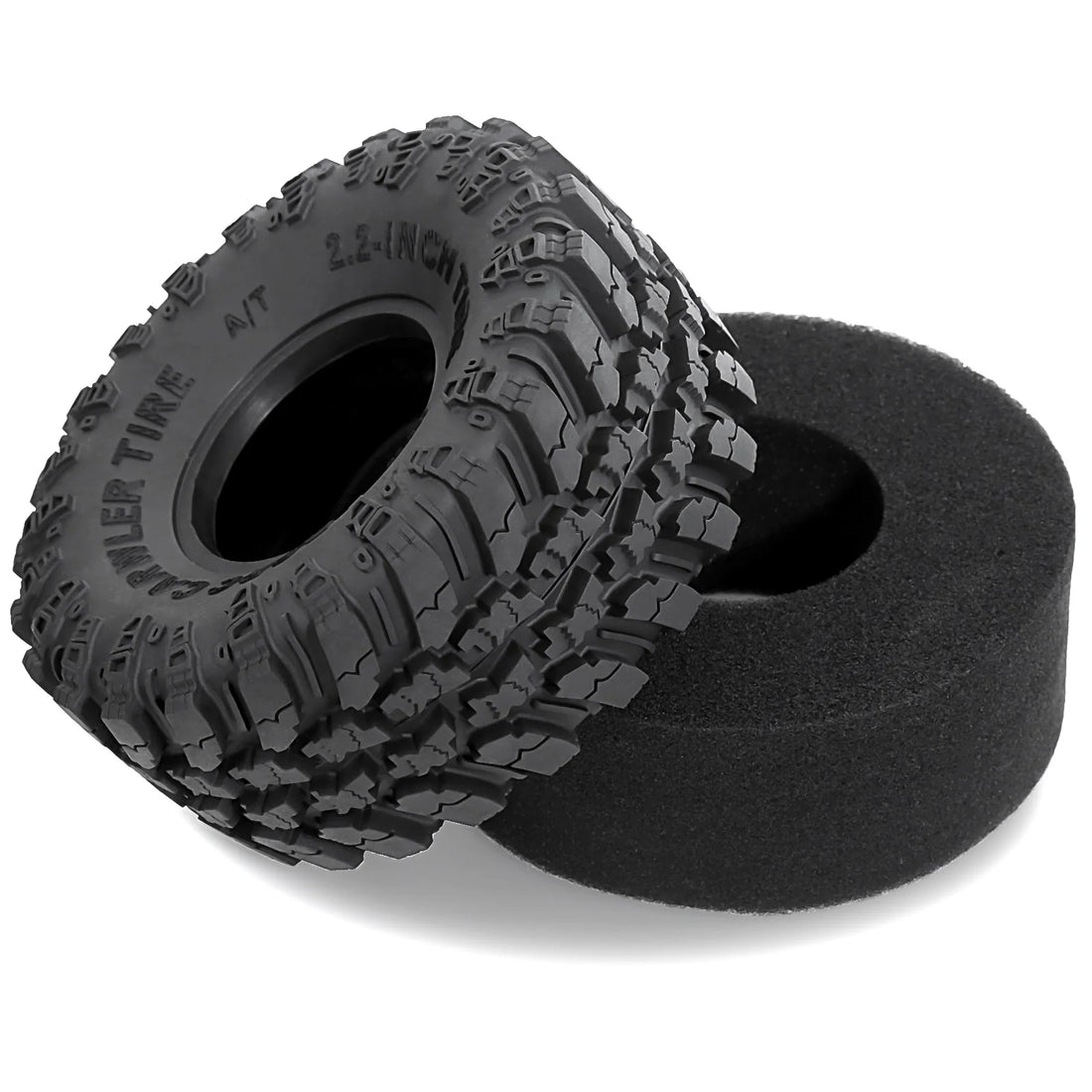 2.2 Crawler Tires  Mud slingers Tyres for 1/10 1/8 TRX4 Axial SCX10 III Wraith Yeti redcat Everest 10 Yk4083 Upgrades