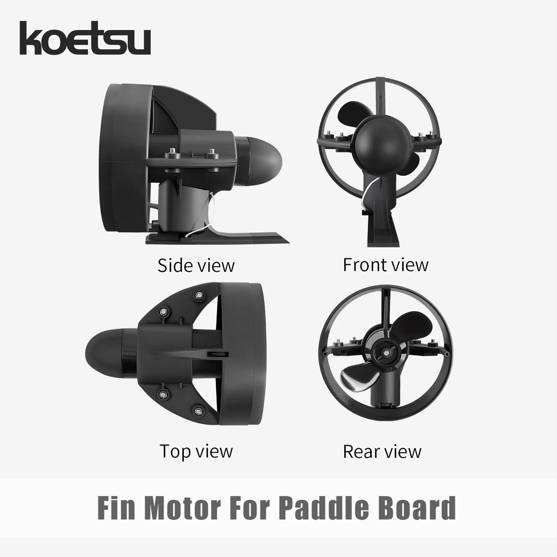 KOETSU paddle board propeller, remote control underwater motor, small and light, easy to install, replace hand paddling