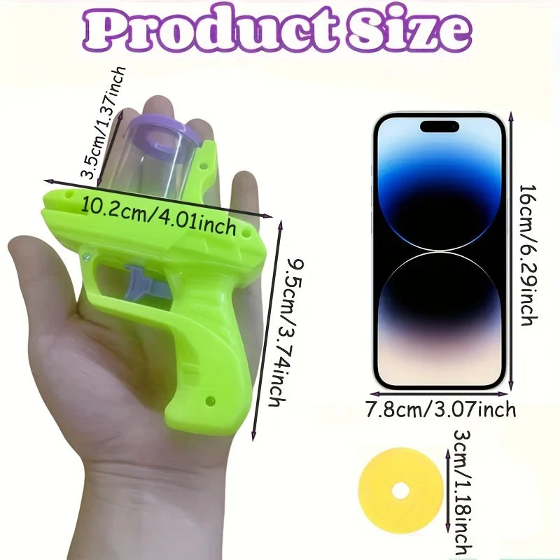 Foam disc interactive cat toy transmitter - battery free, durable plastic, indoor cat game