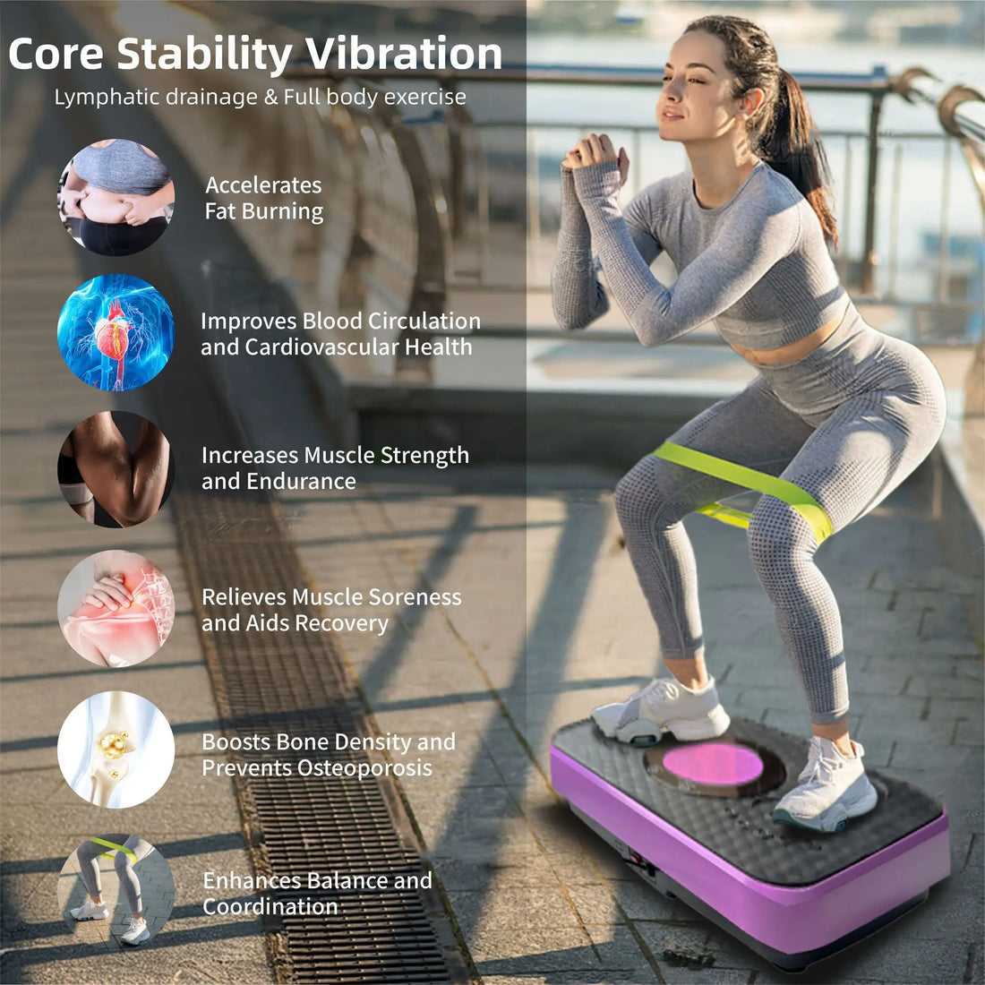 120 Speed Levels Whole-Body Exercise Machine Fat Burner Weight Loss Equipment Lymphatic Drainage Shaking Workout Board Platform