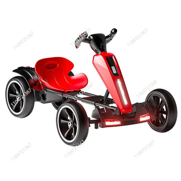 Children's electric vehicle kart four-wheeled toy can seat men, women and children portable foldable free installation