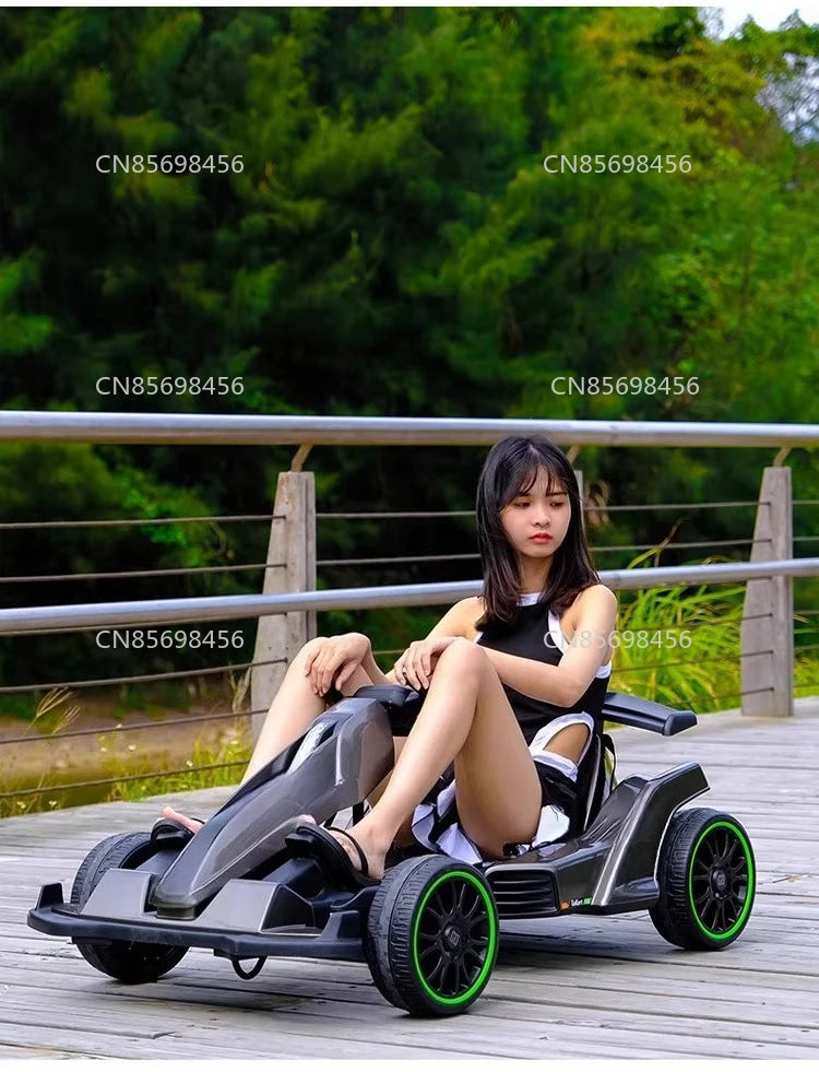 4 Wheel Electric Drift Kart Rechargeable RC Car for Boys Girls Outdoor Play
