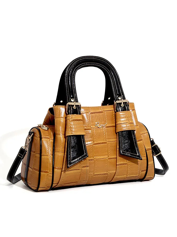 QJBY designer luxury brand high quality woven leather handbag for women Large Capacity Multi-layer 2024 new in crossbody bags