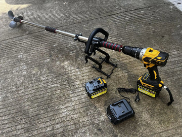 Electric Drill Manual Propeller Fishing Boats Hand Cranked Canoe Spare Part Kayak Hand Operated Propeller Outboard Motor Bracket